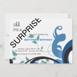 Invitación azul de la energía