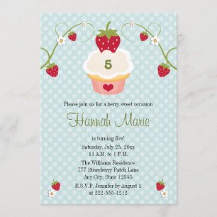 Invitación azul de la foto del cumpleaños de la