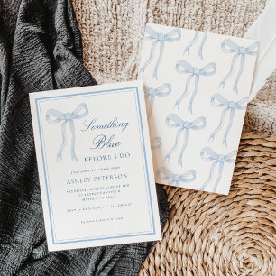 Invitación Azul Doble Algo Azul Antes De Hacer Ducha Británic