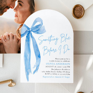 Invitación Azul Doble Algo Azul Antes De Hacer Ducha Británic