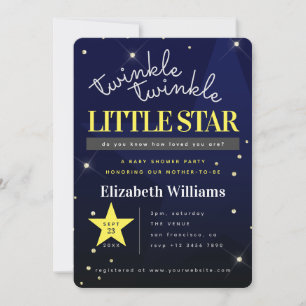 Invitación Azul Duérmete mi Niño Cumple Mes Bebé