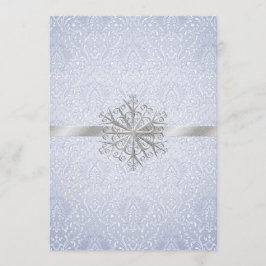 Invitación azul elegante de la boda del copo de