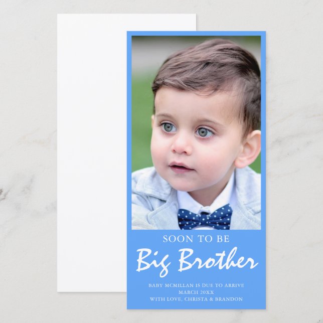 Invitación Azul Gran Hermano (Anverso / Reverso)