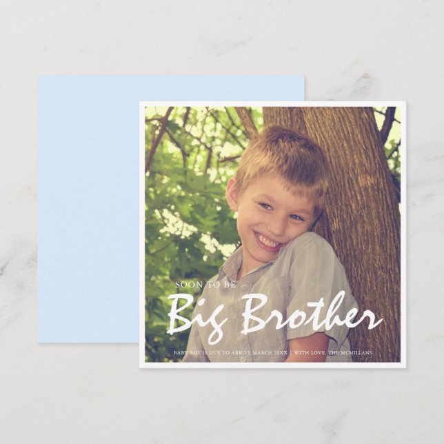 Invitación Azul Gran Hermano (Anverso / Reverso)