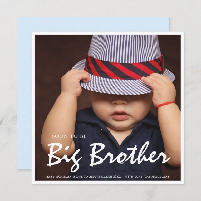 Invitación Azul Gran Hermano (Anverso / Reverso)