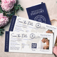 Azul Guardar la fecha de la boda de destino código