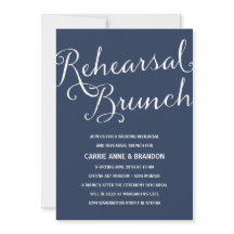 Azul Marino | Brunch de ensayo de caligrafía rústi