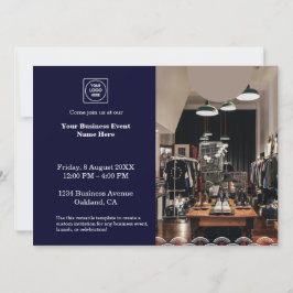 Invitación Azul Marino Moderno | Evento Empresarial Profesion