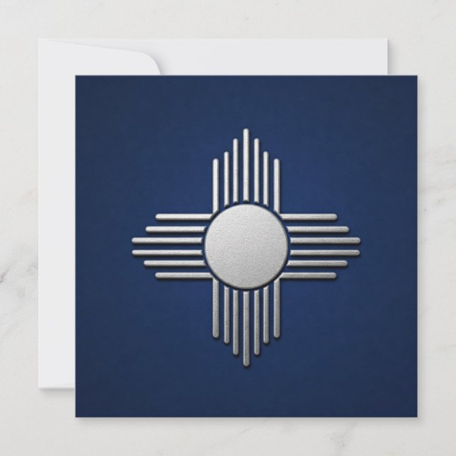 Invitación Azul Nuevo México (Anverso)