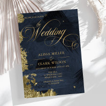 Azul oscuro de medianoche, Boda de la pintura dora