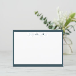 Invitación Azul oscuro personalizado clásico