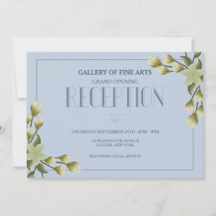 Invitación Azul Recepción