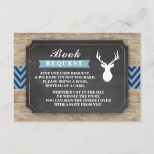 Invitación Azul rústico del muchacho de Baby Shower del macho