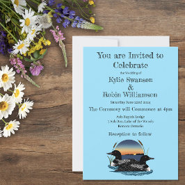 Invitación Azul solar de los lomos