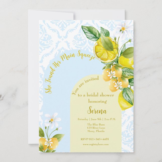 Invitación Azul y Amarillo encontró su principal apretón (Anverso)