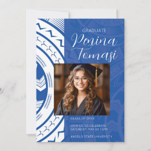 Invitación Azul y Blanco
