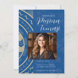 Invitación Azul y Tan