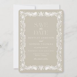 Invitación Azulejo de Clay Talavera Fiesta Española Guardar l