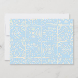 Invitación Azulejo delicado al estilo de Amalfi patrón contin