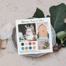 Azulejos Florales | Paleta de Colores Tropicales M