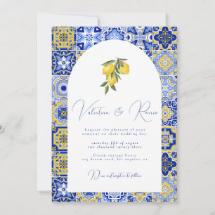 Invitación Azulejos mediterráneos y boda de cítricos Invita