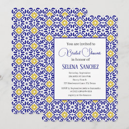 Invitación Azulejos portugueses Despedida de soltera con esta
