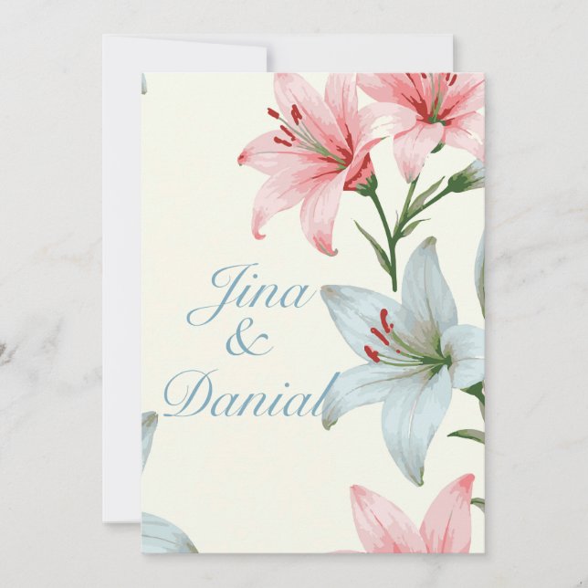 Invitación Azure Bloom V03 (Anverso)