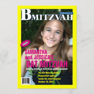 Invitación B Mitzvah Magazine Invitación, B'Not