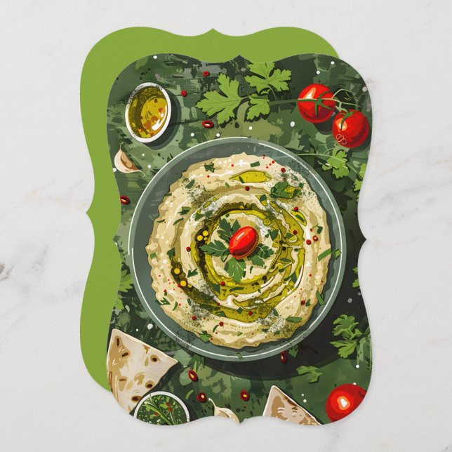 Invitación Baba Ghanoush Plantplantas para que los tontos fue (Anverso / Reverso)