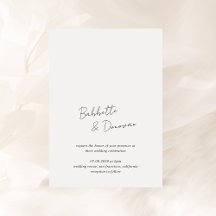 Babbette Minimalista Boda moderno