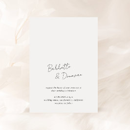 Invitación Babbette Minimalista Boda moderno