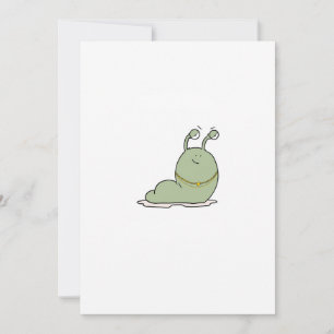 Invitación Babosa, tema, tema de insecto
