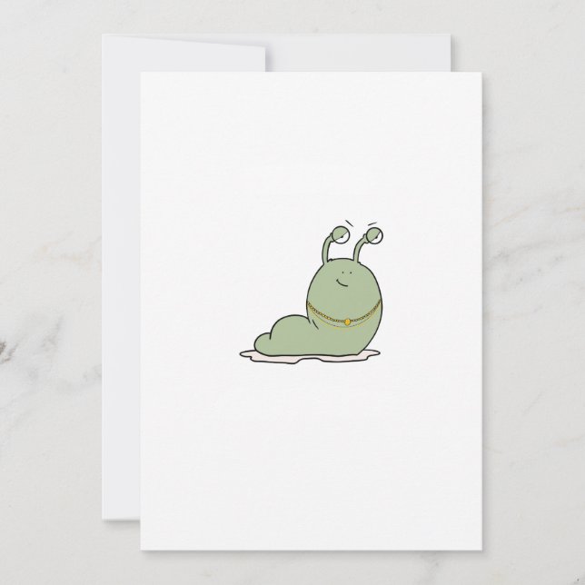 Invitación Babosa, tema, tema de insecto (Anverso)