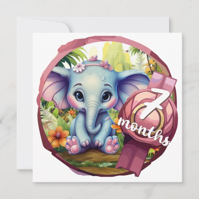 Invitación Baby - 7 months (Anverso)