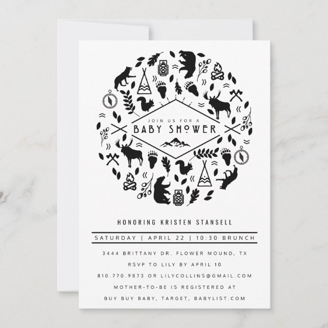 INVITACIÓN BABY ADVENTURE (Anverso)