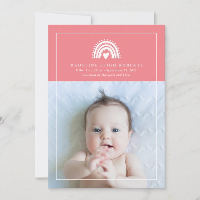 Invitación BABY Añadir tu foto (Anverso)