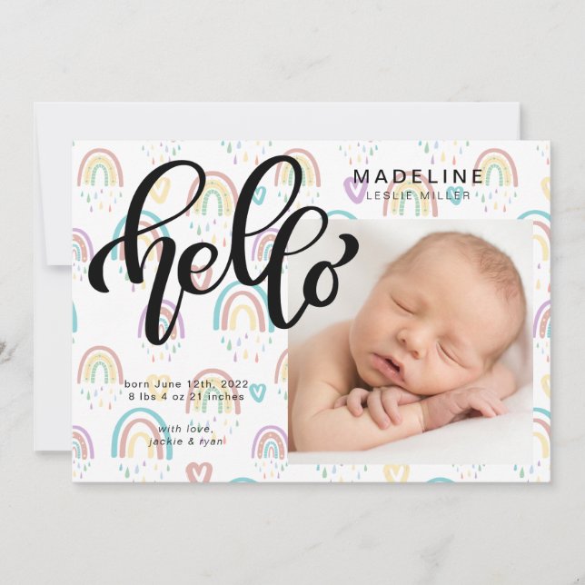 Invitación BABY Añadir tu foto (Anverso)