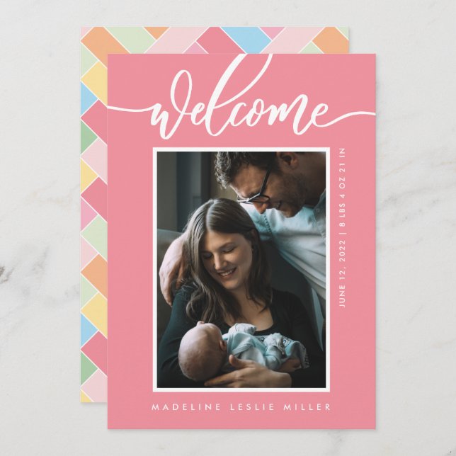 Invitación BABY Añadir tu foto (Anverso / Reverso)