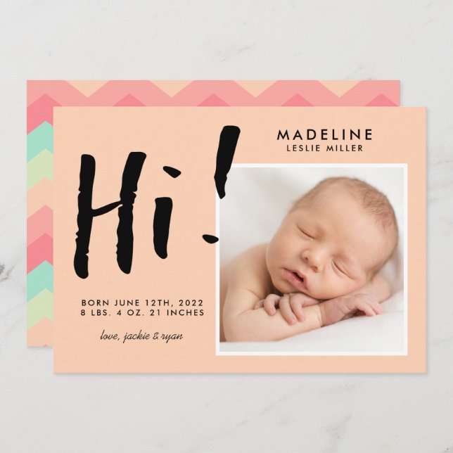 Invitación BABY Añadir tu foto (Anverso / Reverso)