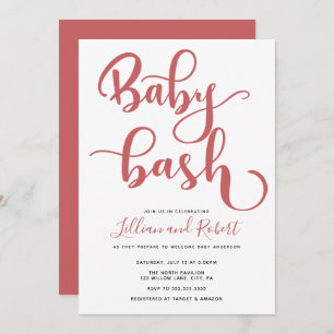 Invitación Baby Bash Couples Baby Shower