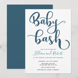 Invitación Baby Bash Couples Baby Shower