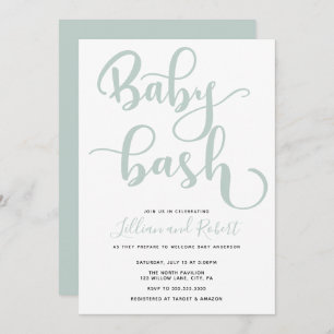 Invitación Baby Bash Couples Baby Shower