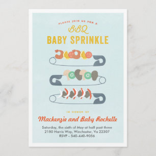 Invitación Baby BBQ