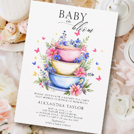 Invitación Baby Bloom Fiesta de té Wildflowers Baby Shower