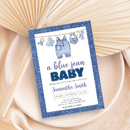 Invitación Baby Blue Jean Baby Shower