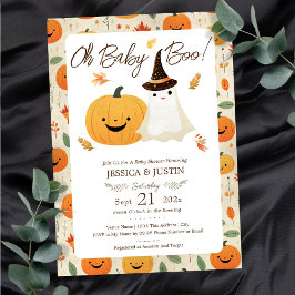 Invitación Baby Boo Fall Halloween Baby Shower