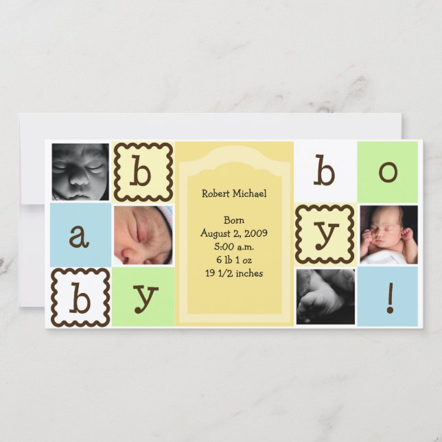 Invitación Baby Boy (Anverso)