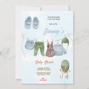 Invitación Baby Boy Baby Shower