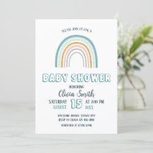 Baby Boy Boho Rainbow Baby Shower