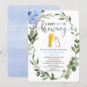 Invitación Baby Boy está preparando una ducha de bebé para pa